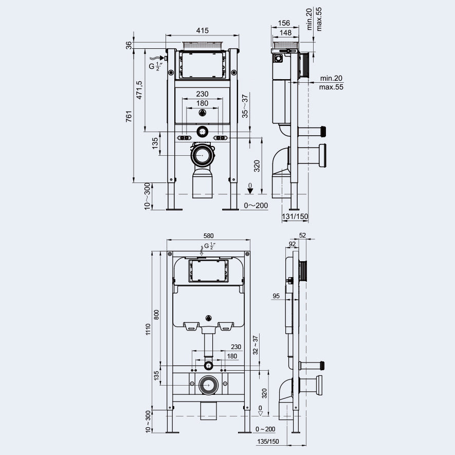 Contemporary 1-Piece Bidet Toilet Wall Mount Toilet Bowl for Washroom Clearhalo 'Bathroom Remodel & Bathroom Fixtures' 'Home Improvement' 'home_improvement' 'home_improvement_toilets' 'Toilets & Bidets' 'Toilets' 6274720