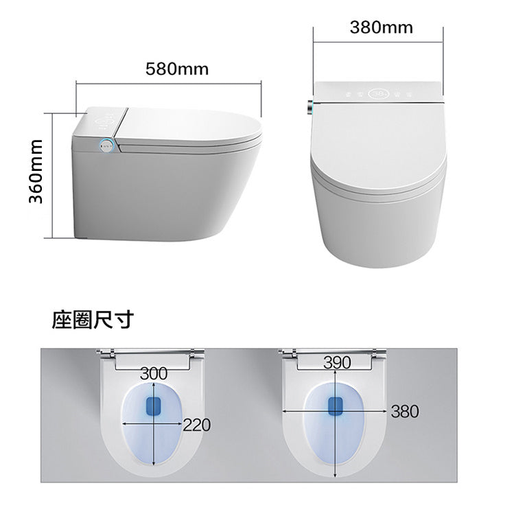 Modern White Wall Mount Urine Toilet Siphon Jet Toilet Bowl with Toilet Seat Clearhalo 'Bathroom Remodel & Bathroom Fixtures' 'Home Improvement' 'home_improvement' 'home_improvement_toilets' 'Toilets & Bidets' 'Toilets' 6274751