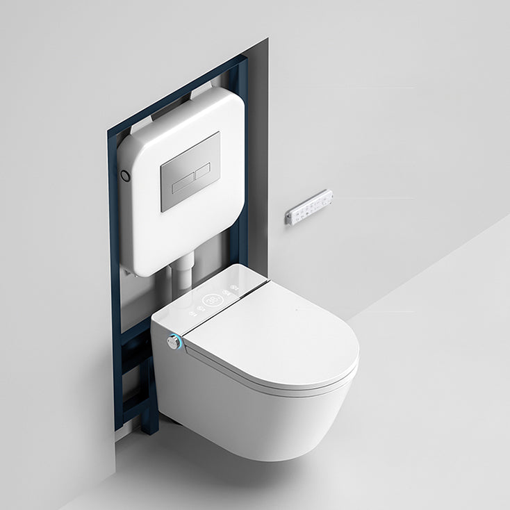 Modern White Wall Mount Urine Toilet Siphon Jet Toilet Bowl with Toilet Seat Clearhalo 'Bathroom Remodel & Bathroom Fixtures' 'Home Improvement' 'home_improvement' 'home_improvement_toilets' 'Toilets & Bidets' 'Toilets' 6274754