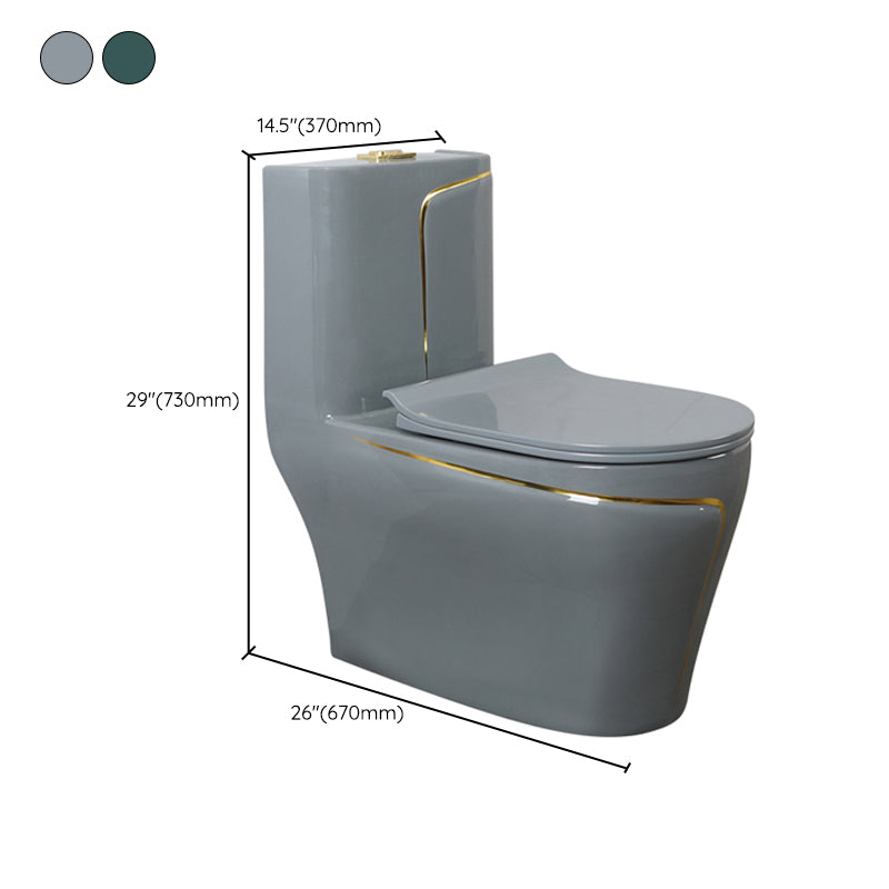 Traditional Floor Mounted Urine Toilet Siphon Jet Toilet Bowl with Toilet Seat Clearhalo 'Bathroom Remodel & Bathroom Fixtures' 'Home Improvement' 'home_improvement' 'home_improvement_toilets' 'Toilets & Bidets' 'Toilets' 6274787