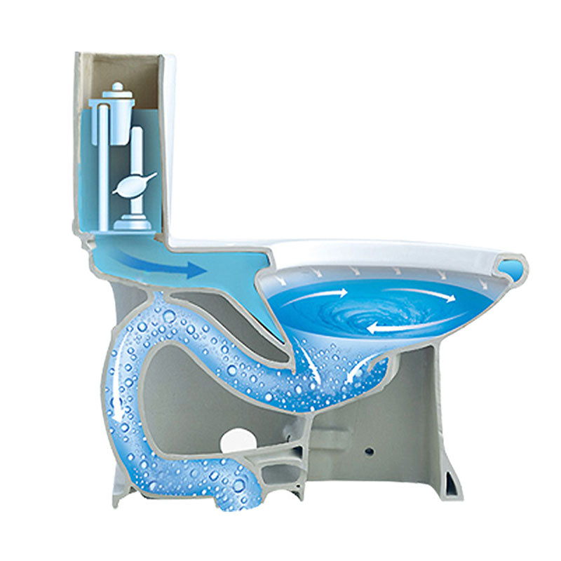 Siphon Jet Flush Toilet Modern One-Piece Toilet with Slow Close Seat Clearhalo 'Bathroom Remodel & Bathroom Fixtures' 'Home Improvement' 'home_improvement' 'home_improvement_toilets' 'Toilets & Bidets' 'Toilets' 6274825