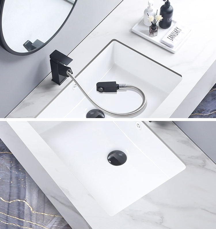 Modern Bathroom Sink Pop-Up Drain Porcelain Rectangular Vessel Bathroom Sink Clearhalo 'Bathroom Remodel & Bathroom Fixtures' 'Bathroom Sinks & Faucet Components' 'Bathroom Sinks' 'bathroom_sink' 'Home Improvement' 'home_improvement' 'home_improvement_bathroom_sink' 6285026