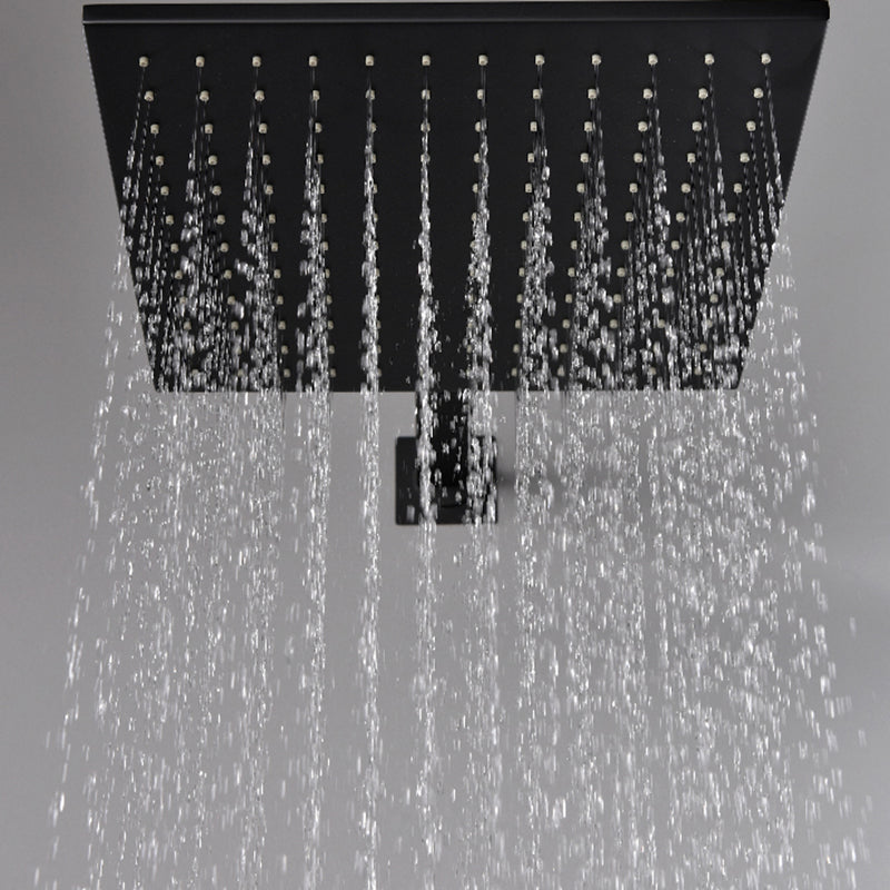 Square Black Spot Resist Shower Faucet Shower Arm Shower with Handheld Shower Head Clearhalo 'Bathroom Remodel & Bathroom Fixtures' 'Home Improvement' 'home_improvement' 'home_improvement_shower_faucets' 'Shower Faucets & Systems' 'shower_faucets' 'Showers & Bathtubs Plumbing' 'Showers & Bathtubs' 6285288