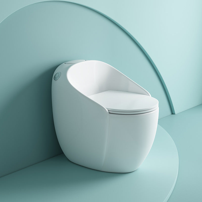 1-Piece Flush Toilet 1.2/1.6 GPF Elongated Toilet Bowl for Bathroom White Toilet with Sprayer Clearhalo 'Bathroom Remodel & Bathroom Fixtures' 'Home Improvement' 'home_improvement' 'home_improvement_toilets' 'Toilets & Bidets' 'Toilets' 6288341