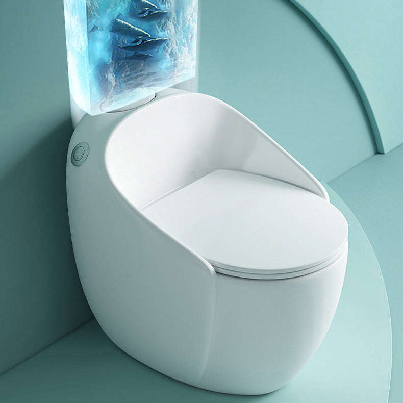 1-Piece Flush Toilet 1.2/1.6 GPF Elongated Toilet Bowl for Bathroom Clearhalo 'Bathroom Remodel & Bathroom Fixtures' 'Home Improvement' 'home_improvement' 'home_improvement_toilets' 'Toilets & Bidets' 'Toilets' 6288359