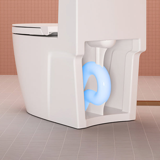 1-Piece Flush Toilet 1.2/1.6 GPF Elongated Toilet Bowl for Bathroom Clearhalo 'Bathroom Remodel & Bathroom Fixtures' 'Home Improvement' 'home_improvement' 'home_improvement_toilets' 'Toilets & Bidets' 'Toilets' 6288367