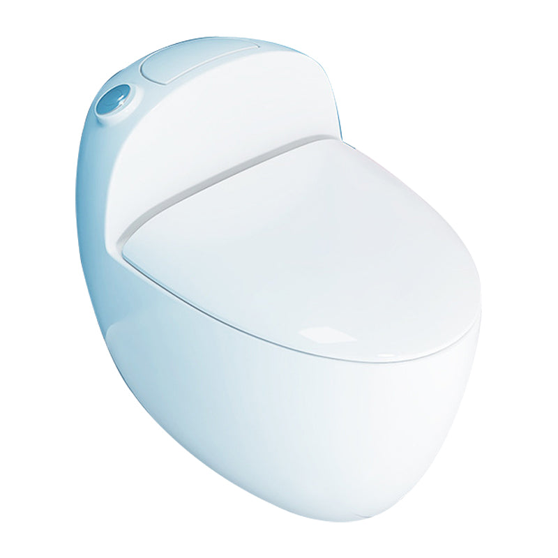 1-Piece Flush Toilet 1.2/1.6 GPF Elongated Toilet Bowl for Bathroom Clearhalo 'Bathroom Remodel & Bathroom Fixtures' 'Home Improvement' 'home_improvement' 'home_improvement_toilets' 'Toilets & Bidets' 'Toilets' 6288374