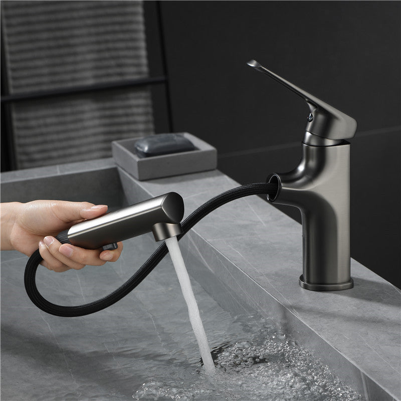 Contemporary Style Widespread Faucet Lever Handles Faucet for Bathroom Clearhalo 'Bathroom Remodel & Bathroom Fixtures' 'Bathroom Sink Faucets' 'Bathroom Sinks & Faucet Components' 'bathroom_sink_faucets' 'Home Improvement' 'home_improvement' 'home_improvement_bathroom_sink_faucets' 6298083
