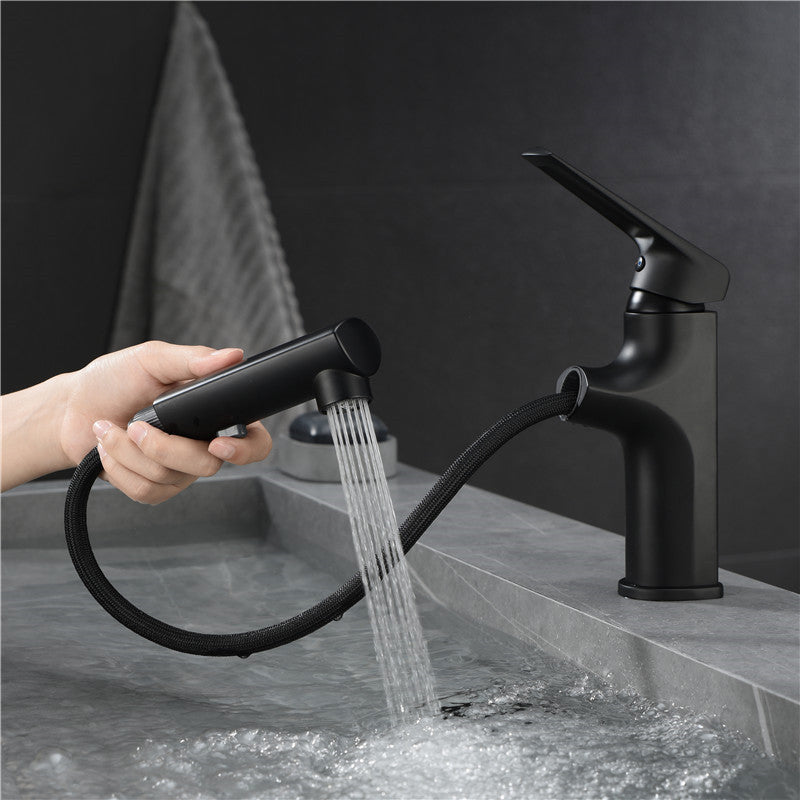 Contemporary Style Widespread Faucet Lever Handles Faucet for Bathroom Clearhalo 'Bathroom Remodel & Bathroom Fixtures' 'Bathroom Sink Faucets' 'Bathroom Sinks & Faucet Components' 'bathroom_sink_faucets' 'Home Improvement' 'home_improvement' 'home_improvement_bathroom_sink_faucets' 6298089