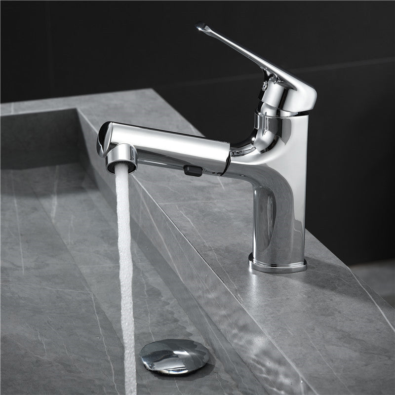 Contemporary Style Widespread Faucet Lever Handles Faucet for Bathroom Clearhalo 'Bathroom Remodel & Bathroom Fixtures' 'Bathroom Sink Faucets' 'Bathroom Sinks & Faucet Components' 'bathroom_sink_faucets' 'Home Improvement' 'home_improvement' 'home_improvement_bathroom_sink_faucets' 6298096