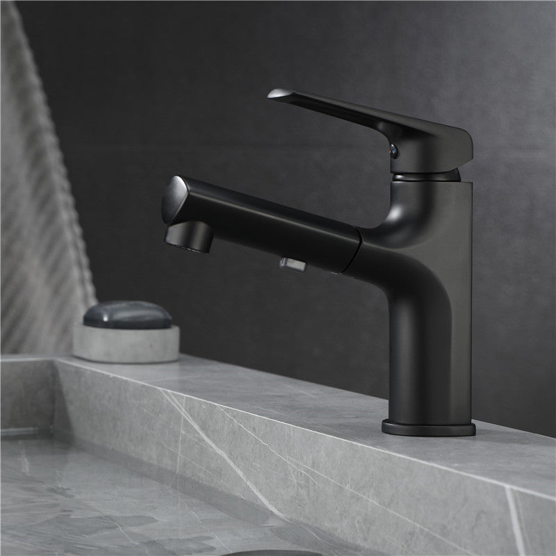 Contemporary Style Widespread Faucet Lever Handles Faucet for Bathroom Clearhalo 'Bathroom Remodel & Bathroom Fixtures' 'Bathroom Sink Faucets' 'Bathroom Sinks & Faucet Components' 'bathroom_sink_faucets' 'Home Improvement' 'home_improvement' 'home_improvement_bathroom_sink_faucets' 6298099