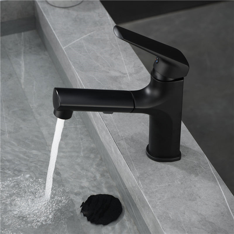 Contemporary Style Widespread Faucet Lever Handles Faucet for Bathroom Clearhalo 'Bathroom Remodel & Bathroom Fixtures' 'Bathroom Sink Faucets' 'Bathroom Sinks & Faucet Components' 'bathroom_sink_faucets' 'Home Improvement' 'home_improvement' 'home_improvement_bathroom_sink_faucets' 6298100