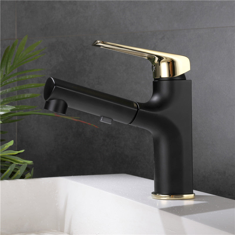 Contemporary Style Widespread Faucet Lever Handles Faucet for Bathroom Clearhalo 'Bathroom Remodel & Bathroom Fixtures' 'Bathroom Sink Faucets' 'Bathroom Sinks & Faucet Components' 'bathroom_sink_faucets' 'Home Improvement' 'home_improvement' 'home_improvement_bathroom_sink_faucets' 6298101