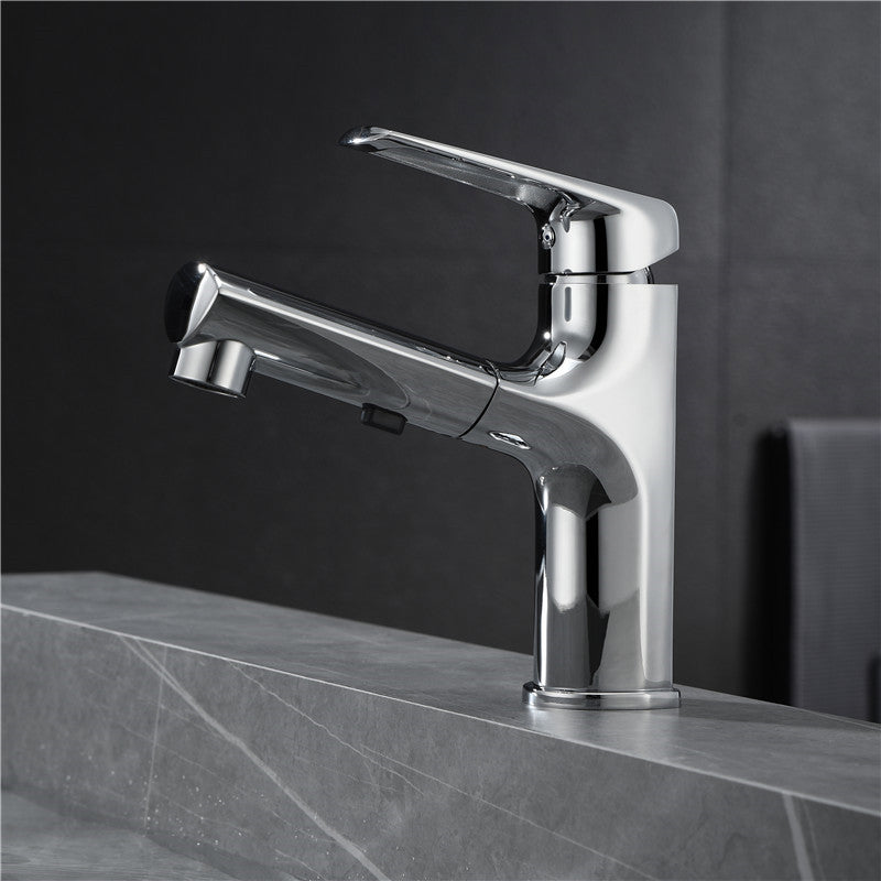 Contemporary Style Widespread Faucet Lever Handles Faucet for Bathroom Clearhalo 'Bathroom Remodel & Bathroom Fixtures' 'Bathroom Sink Faucets' 'Bathroom Sinks & Faucet Components' 'bathroom_sink_faucets' 'Home Improvement' 'home_improvement' 'home_improvement_bathroom_sink_faucets' 6298103