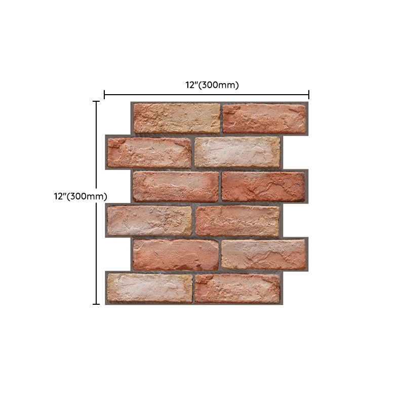 Artificial Brick Wall Panel Farmhouse Style Simple Home Living Room Panel Wall (5-pack) Clearhalo 'Flooring 'Home Improvement' 'home_improvement' 'home_improvement_wall_paneling' 'Wall Paneling' 'wall_paneling' 'Walls & Ceilings' Walls and Ceiling' 6298570