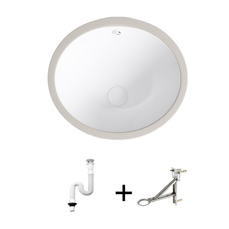 Modern Bathroom Sink Pop-Up Drain Porcelain Solid Color Oval-Shape Vessel Lavatory Sink 19.3"L x 16.1"W x 8.3"H Sink Clearhalo 'Bathroom Remodel & Bathroom Fixtures' 'Bathroom Sinks & Faucet Components' 'Bathroom Sinks' 'bathroom_sink' 'Home Improvement' 'home_improvement' 'home_improvement_bathroom_sink' 6298761