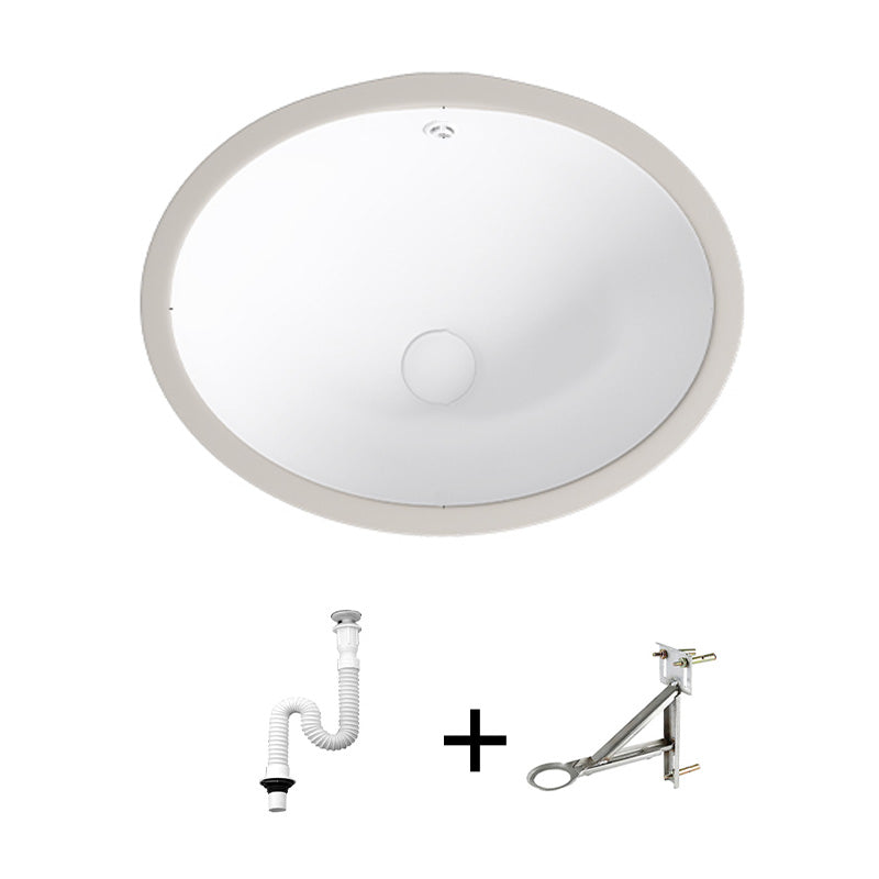 Modern Bathroom Sink Pop-Up Drain Porcelain Solid Color Oval-Shape Vessel Lavatory Sink 22"L x 16.7"W x 7.9"H Sink Clearhalo 'Bathroom Remodel & Bathroom Fixtures' 'Bathroom Sinks & Faucet Components' 'Bathroom Sinks' 'bathroom_sink' 'Home Improvement' 'home_improvement' 'home_improvement_bathroom_sink' 6298765