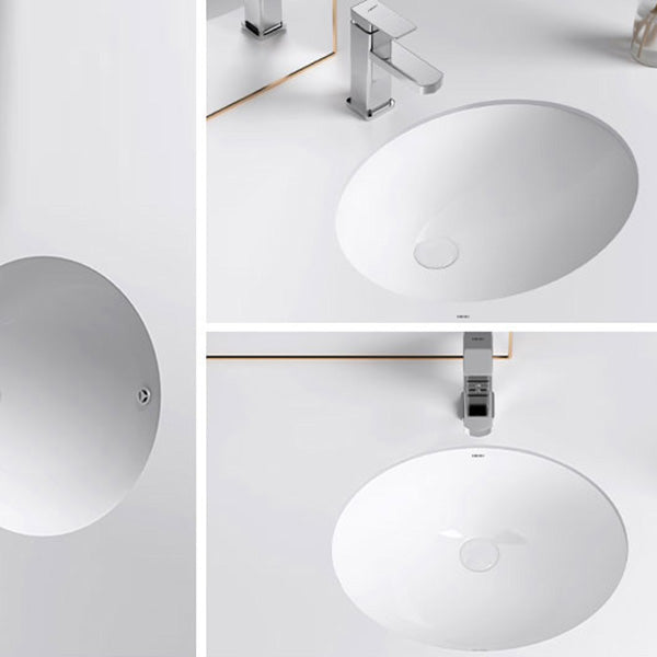 Modern Bathroom Sink Pop-Up Drain Porcelain Solid Color Oval-Shape Vessel Lavatory Sink Clearhalo 'Bathroom Remodel & Bathroom Fixtures' 'Bathroom Sinks & Faucet Components' 'Bathroom Sinks' 'bathroom_sink' 'Home Improvement' 'home_improvement' 'home_improvement_bathroom_sink' 6298775