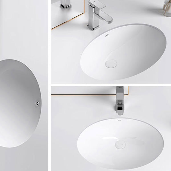 Modern Bathroom Sink Pop-Up Drain Porcelain Solid Color Oval-Shape Vessel Lavatory Sink Clearhalo 'Bathroom Remodel & Bathroom Fixtures' 'Bathroom Sinks & Faucet Components' 'Bathroom Sinks' 'bathroom_sink' 'Home Improvement' 'home_improvement' 'home_improvement_bathroom_sink' 6298777