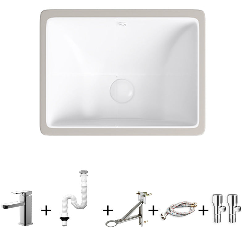 Modern Bathroom Sink Pop-Up Drain Porcelain Solid Color Oval-Shape Vessel Lavatory Sink 18"L x 14"W x 7"H Sink with Faucet Clearhalo 'Bathroom Remodel & Bathroom Fixtures' 'Bathroom Sinks & Faucet Components' 'Bathroom Sinks' 'bathroom_sink' 'Home Improvement' 'home_improvement' 'home_improvement_bathroom_sink' 6298787