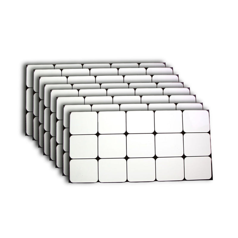 Retangular 23.62"x11.81" Mosaic Sheet Wall Tile Porcelain Brick Look Wall Tile Ivory Clearhalo 'Floor Tiles & Wall Tiles' 'floor_tiles_wall_tiles' 'Flooring 'Home Improvement' 'home_improvement' 'home_improvement_floor_tiles_wall_tiles' Walls and Ceiling' 6299417