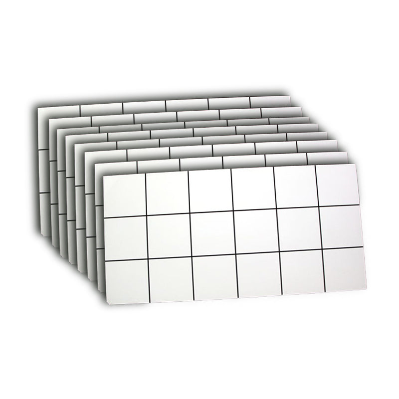 Retangular 23.62"x11.81" Mosaic Sheet Wall Tile Porcelain Brick Look Wall Tile Distressed White Clearhalo 'Floor Tiles & Wall Tiles' 'floor_tiles_wall_tiles' 'Flooring 'Home Improvement' 'home_improvement' 'home_improvement_floor_tiles_wall_tiles' Walls and Ceiling' 6299418