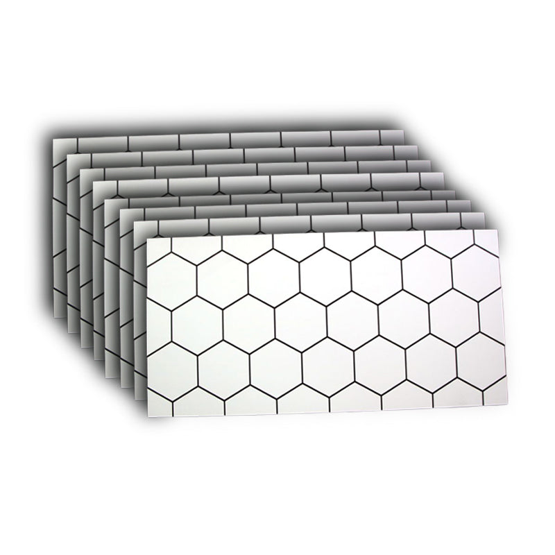 Retangular 23.62"x11.81" Mosaic Sheet Wall Tile Porcelain Brick Look Wall Tile White-Apricot Clearhalo 'Floor Tiles & Wall Tiles' 'floor_tiles_wall_tiles' 'Flooring 'Home Improvement' 'home_improvement' 'home_improvement_floor_tiles_wall_tiles' Walls and Ceiling' 6299439