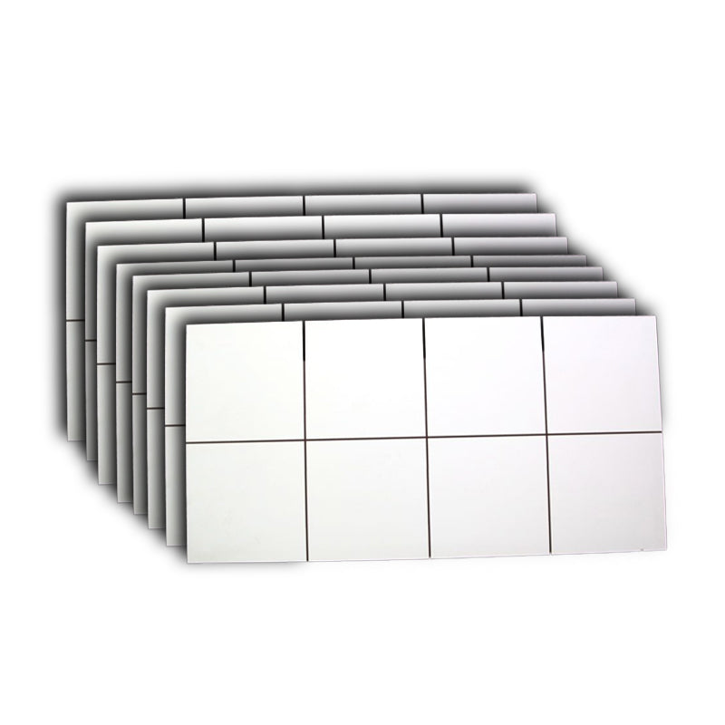 Retangular 23.62"x11.81" Mosaic Sheet Wall Tile Porcelain Brick Look Wall Tile Off-White Clearhalo 'Floor Tiles & Wall Tiles' 'floor_tiles_wall_tiles' 'Flooring 'Home Improvement' 'home_improvement' 'home_improvement_floor_tiles_wall_tiles' Walls and Ceiling' 6299451