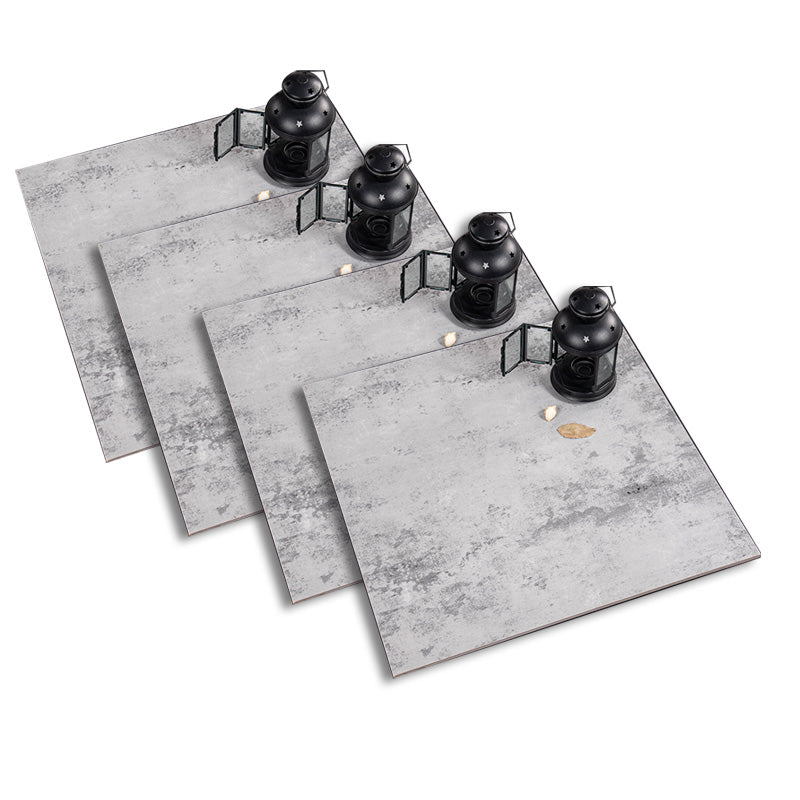 Square Cement Singular Tile Vintage Singular Tile for Floor (4-Pack) Gray-White Clearhalo 'Floor Tiles & Wall Tiles' 'floor_tiles_wall_tiles' 'Flooring 'Home Improvement' 'home_improvement' 'home_improvement_floor_tiles_wall_tiles' Walls and Ceiling' 6299487