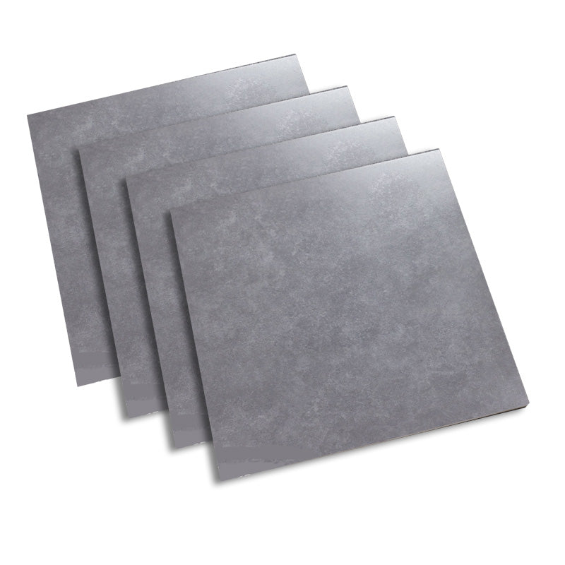 Square Cement Singular Tile Vintage Singular Tile for Floor (4-Pack) Grey Clearhalo 'Floor Tiles & Wall Tiles' 'floor_tiles_wall_tiles' 'Flooring 'Home Improvement' 'home_improvement' 'home_improvement_floor_tiles_wall_tiles' Walls and Ceiling' 6299492