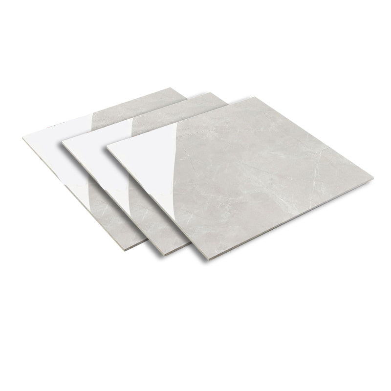 Square Cement Singular Tile 31.5"x31.5" Singular Tile for Floor (3-Pack) Dark Heather Gray-White 60 Pieces Clearhalo 'Floor Tiles & Wall Tiles' 'floor_tiles_wall_tiles' 'Flooring 'Home Improvement' 'home_improvement' 'home_improvement_floor_tiles_wall_tiles' Walls and Ceiling' 6299582