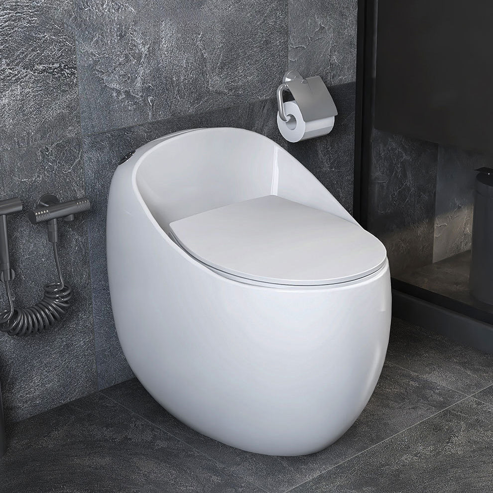 Inodoro contemporáneo con sifón y chorro de agua, inodoro de una pieza para  baño - Clearhalo