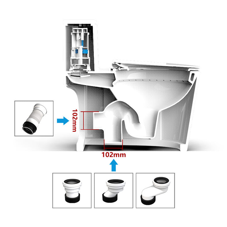 Floor Mount Flush Toilet Concealed Tank One-Piece Toilet with Slow Close Seat Clearhalo 'Bathroom Remodel & Bathroom Fixtures' 'Home Improvement' 'home_improvement' 'home_improvement_toilets' 'Toilets & Bidets' 'Toilets' 6300655