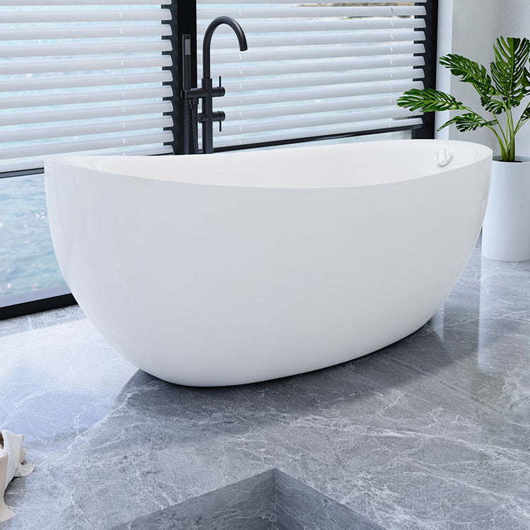 Bathroom Modern Single Slipper Bathtub Stand Alone Acrylic Bath Tub Clearhalo 'Bathroom Remodel & Bathroom Fixtures' 'Bathtubs' 'Home Improvement' 'home_improvement' 'home_improvement_bathtubs' 'Showers & Bathtubs' 6310336