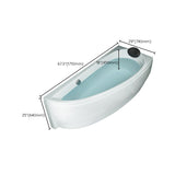 Free Form Bathroom Soaking Bathtub Back to Wall with Drain Tub Clearhalo 'Bathroom Remodel & Bathroom Fixtures' 'Bathtubs' 'Home Improvement' 'home_improvement' 'home_improvement_bathtubs' 'Showers & Bathtubs' 6310406