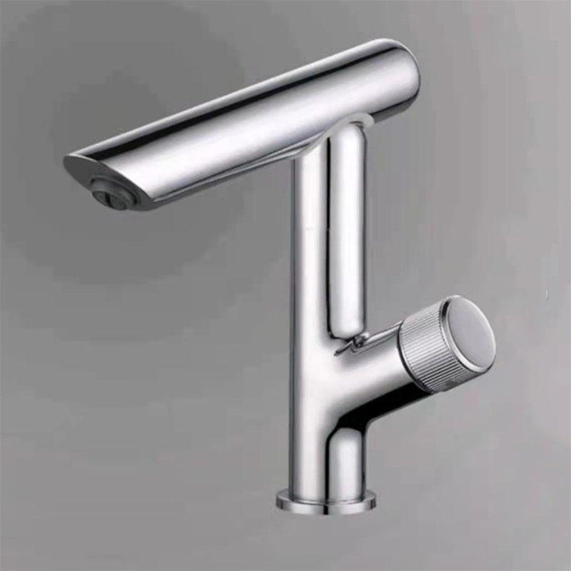 Glam Vessel Sink Faucet Brass Knob Handle Swivel Spout Bathroom Faucet Clearhalo 'Bathroom Remodel & Bathroom Fixtures' 'Bathroom Sink Faucets' 'Bathroom Sinks & Faucet Components' 'bathroom_sink_faucets' 'Home Improvement' 'home_improvement' 'home_improvement_bathroom_sink_faucets' 6311463