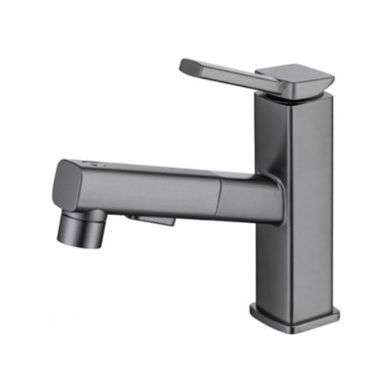 Contemporary Sink Faucet Plian Low Arc Vessel Sink Bathroom Faucet Silver Gray Clearhalo 'Bathroom Remodel & Bathroom Fixtures' 'Bathroom Sink Faucets' 'Bathroom Sinks & Faucet Components' 'bathroom_sink_faucets' 'Home Improvement' 'home_improvement' 'home_improvement_bathroom_sink_faucets' 6311473