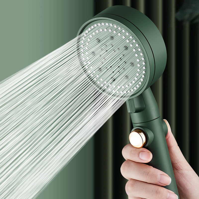 Modern Shower Head Plastic Bathroom Shower Head with Adjustable Spray Pattern Green Clearhalo 'Bathroom Remodel & Bathroom Fixtures' 'Home Improvement' 'home_improvement' 'home_improvement_shower_heads' 'Shower Heads' 'shower_heads' 'Showers & Bathtubs Plumbing' 'Showers & Bathtubs' 6312271