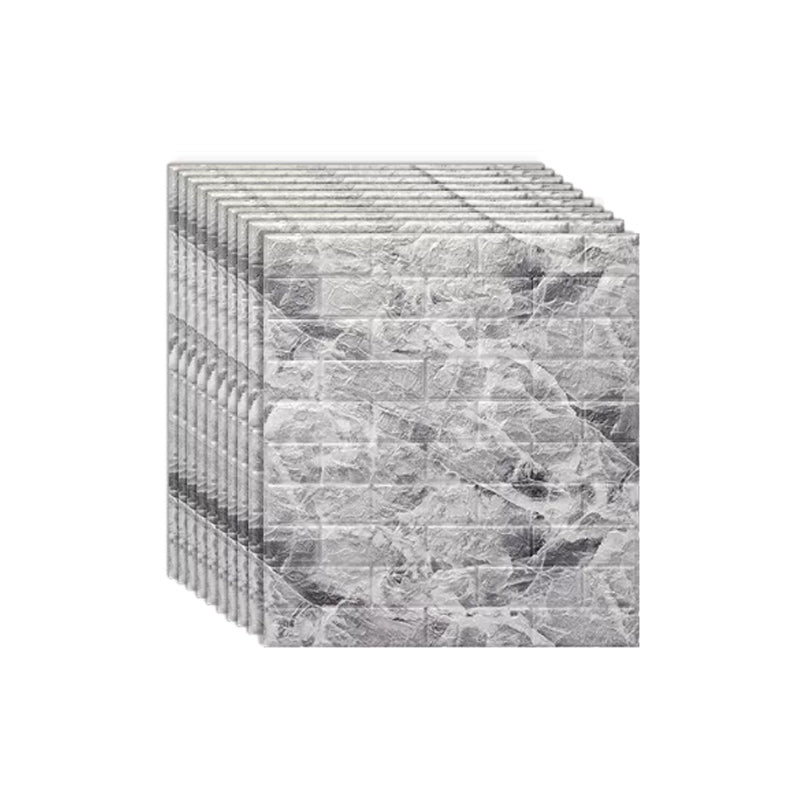 Artificial Stone Wall Plate Industrial Style Simple Home Living Room Wall Panel (10-piece) Black White Clearhalo 'Flooring 'Home Improvement' 'home_improvement' 'home_improvement_wall_paneling' 'Wall Paneling' 'wall_paneling' 'Walls & Ceilings' Walls and Ceiling' 6312580