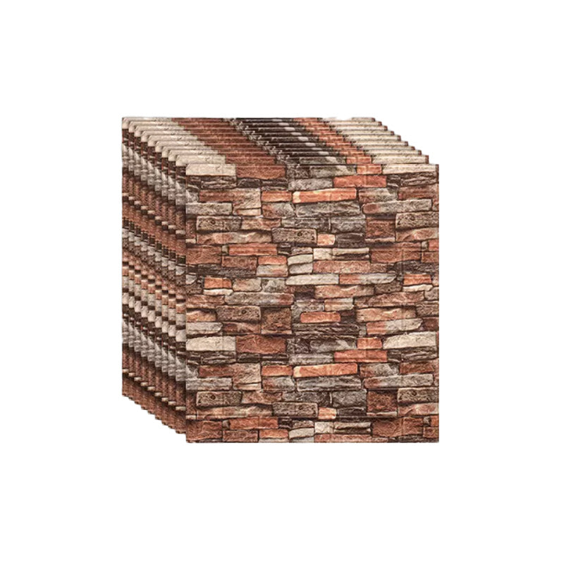 Artificial Stone Wall Plate Industrial Style Simple Home Living Room Wall Panel (10-piece) Brick Red Clearhalo 'Flooring 'Home Improvement' 'home_improvement' 'home_improvement_wall_paneling' 'Wall Paneling' 'wall_paneling' 'Walls & Ceilings' Walls and Ceiling' 6312582