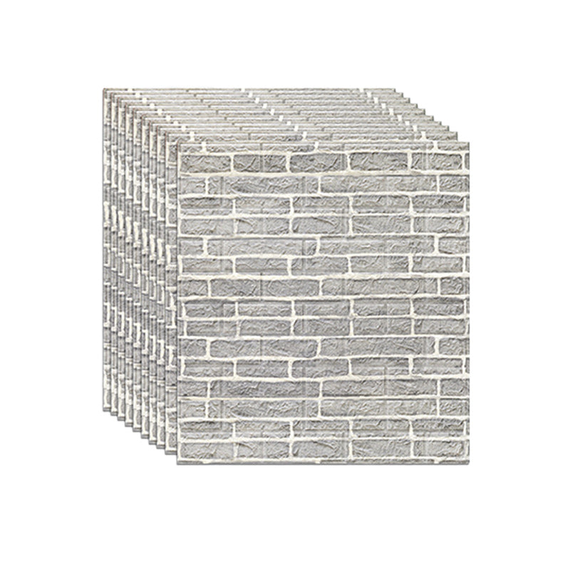 Artificial Brick Wall Plate Industrial Style Simple Home Living Room Wall Panel (1-Pack) Light Gray Clearhalo 'Flooring 'Home Improvement' 'home_improvement' 'home_improvement_wall_paneling' 'Wall Paneling' 'wall_paneling' 'Walls & Ceilings' Walls and Ceiling' 6312600