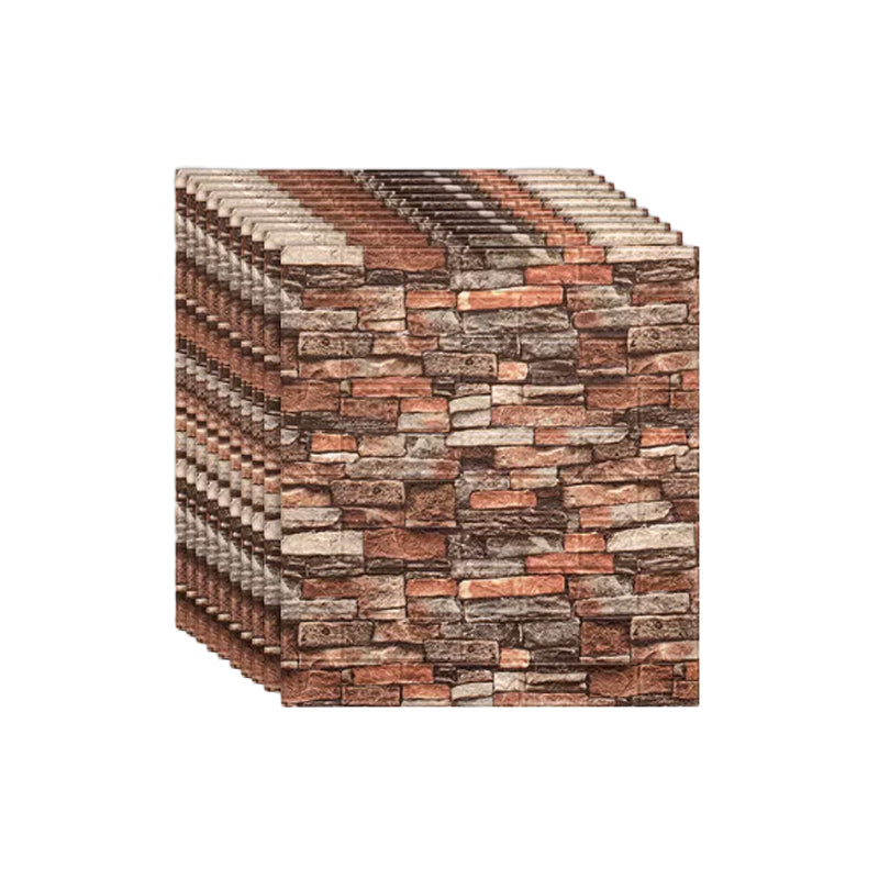 Artificial Brick Wall Plate Industrial Style Simple Home Living Room Wall Panel (1-Pack) Red Clearhalo 'Flooring 'Home Improvement' 'home_improvement' 'home_improvement_wall_paneling' 'Wall Paneling' 'wall_paneling' 'Walls & Ceilings' Walls and Ceiling' 6312601