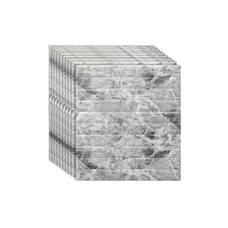 Artificial Brick Wall Plate Industrial Style Simple Home Living Room Wall Panel (1-Pack) Black White Clearhalo 'Flooring 'Home Improvement' 'home_improvement' 'home_improvement_wall_paneling' 'Wall Paneling' 'wall_paneling' 'Walls & Ceilings' Walls and Ceiling' 6312605