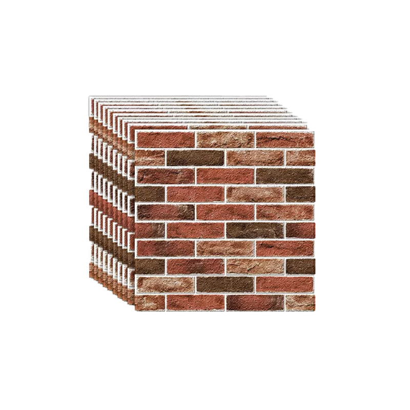 Artificial Brick Wall Plate Industrial Style Simple Home Living Room Wall Panel (1-Pack) Brick Red Clearhalo 'Flooring 'Home Improvement' 'home_improvement' 'home_improvement_wall_paneling' 'Wall Paneling' 'wall_paneling' 'Walls & Ceilings' Walls and Ceiling' 6312609