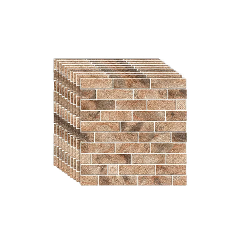 Artificial Brick Wall Plate Industrial Style Simple Home Living Room Wall Panel (1-Pack) Light Coffee Clearhalo 'Flooring 'Home Improvement' 'home_improvement' 'home_improvement_wall_paneling' 'Wall Paneling' 'wall_paneling' 'Walls & Ceilings' Walls and Ceiling' 6312615