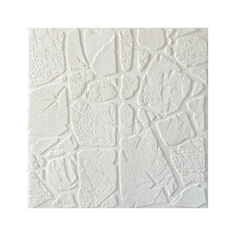 Artificial Stone Wall Plate Modern Simple Home Living Room Wall Panel (1-Pack) Textured White Clearhalo 'Flooring 'Home Improvement' 'home_improvement' 'home_improvement_wall_paneling' 'Wall Paneling' 'wall_paneling' 'Walls & Ceilings' Walls and Ceiling' 6312631