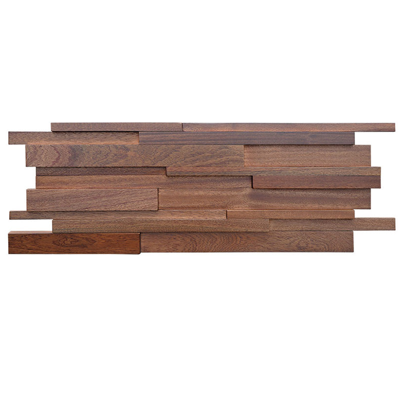 Solid Wood Wall Plate Modern Minimalist Home Living Room Wall Panel (1-pack) Walnut 31.5" Clearhalo 'Flooring 'Home Improvement' 'home_improvement' 'home_improvement_wall_paneling' 'Wall Paneling' 'wall_paneling' 'Walls & Ceilings' Walls and Ceiling' 6312721