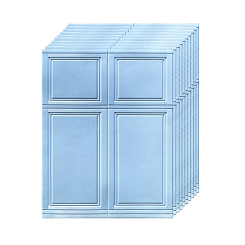 Wall Panel 3D Style Simple Home Living Room Wall Plate (10-pack) Light Blue Clearhalo 'Flooring 'Home Improvement' 'home_improvement' 'home_improvement_wall_paneling' 'Wall Paneling' 'wall_paneling' 'Walls & Ceilings' Walls and Ceiling' 6312808