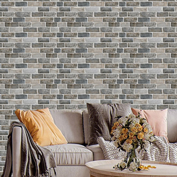 Retro Brick Wall Panel Industrial Style Home Living Room Bathroom Panel Wall (5-pack) Clearhalo 'Flooring 'Home Improvement' 'home_improvement' 'home_improvement_wall_paneling' 'Wall Paneling' 'wall_paneling' 'Walls & Ceilings' Walls and Ceiling' 6312984
