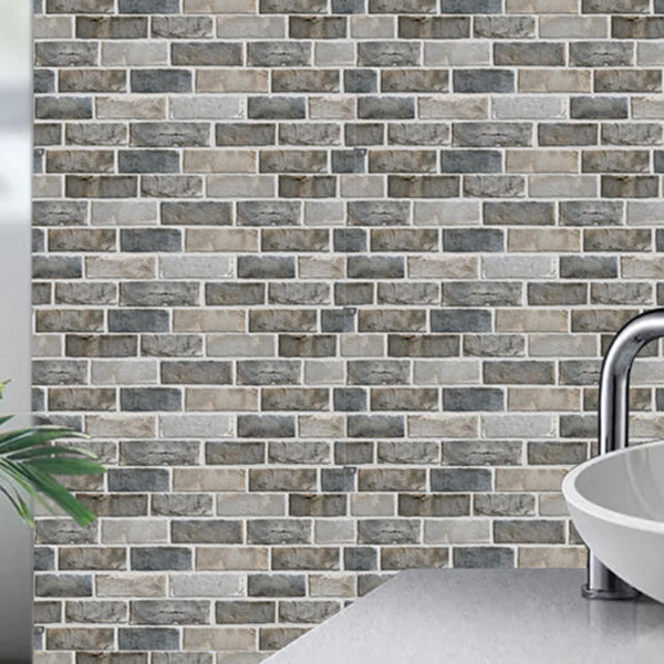 Retro Brick Wall Panel Industrial Style Home Living Room Bathroom Panel Wall (5-pack) Clearhalo 'Flooring 'Home Improvement' 'home_improvement' 'home_improvement_wall_paneling' 'Wall Paneling' 'wall_paneling' 'Walls & Ceilings' Walls and Ceiling' 6312987
